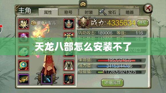 天龙八部怎么安装不了